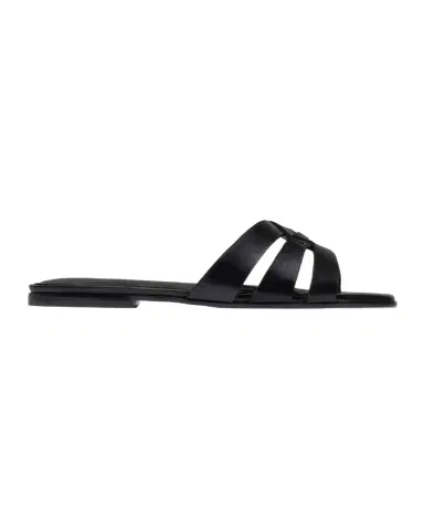 Bernardo Oxford Leather Flat Slide Sandals | Thumbnail 1 Bernardo Oxford Leather Flat Slide Sandals | Thumbnail 1
