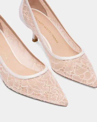 Stuart Weitzman 50mm Stuart Power Lace Pumps | Thumbnail 3 Stuart Weitzman 50mm Stuart Power Lace Pumps | Thumbnail 3