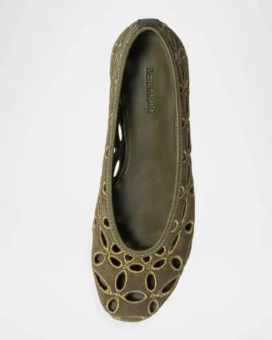 Bernardo Brie Suede Cutout Ballerina Flats | Thumbnail 5 Bernardo Brie Suede Cutout Ballerina Flats | Thumbnail 5