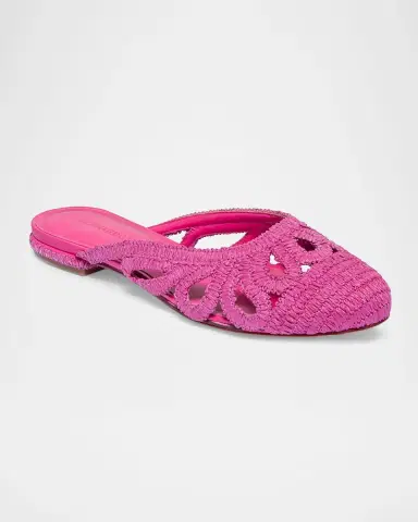 Bernardo Raffia Slipper Mules | Thumbnail 2 Bernardo Raffia Slipper Mules | Thumbnail 2