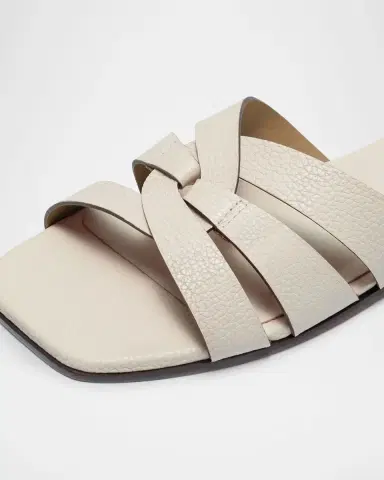 Bernardo Oxford Leather Flat Slide Sandals | Thumbnail 4 Bernardo Oxford Leather Flat Slide Sandals | Thumbnail 4