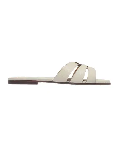 Bernardo Oxford Leather Flat Slide Sandals | Thumbnail 1 Bernardo Oxford Leather Flat Slide Sandals | Thumbnail 1