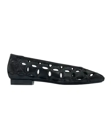 Bernardo Brie Suede Cutout Ballerina Flats | Thumbnail 1 Bernardo Brie Suede Cutout Ballerina Flats | Thumbnail 1
