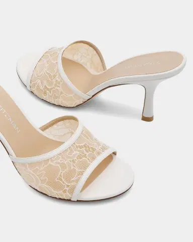 Stuart Weitzman Bareitall 85mm Lace Slide Sandals | Thumbnail 3 Stuart Weitzman Bareitall 85mm Lace Slide Sandals | Thumbnail 3