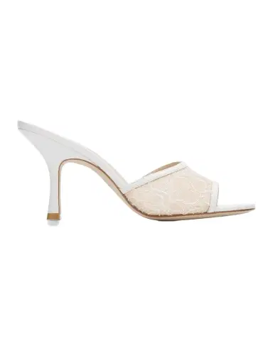 Stuart Weitzman Bareitall 85mm Lace Slide Sandals | Thumbnail 1 Stuart Weitzman Bareitall 85mm Lace Slide Sandals | Thumbnail 1