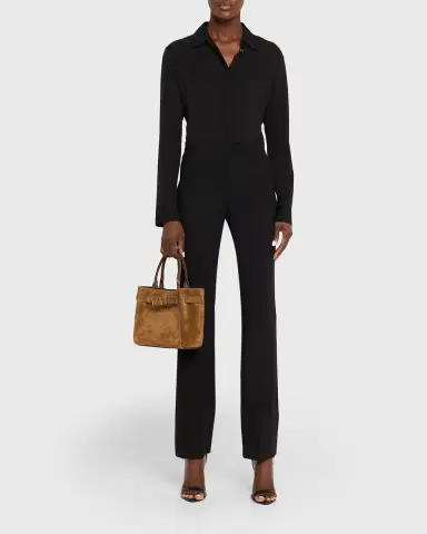 Tom Ford Audrey Small Belted Tote Bag in Suede | Thumbnail 5 Tom Ford Audrey Small Belted Tote Bag in Suede | Thumbnail 5