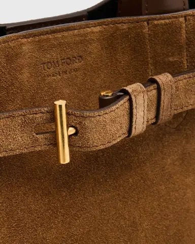 Tom Ford Audrey Small Belted Tote Bag in Suede | Thumbnail 6 Tom Ford Audrey Small Belted Tote Bag in Suede | Thumbnail 6