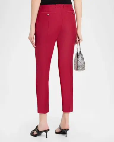 McQueen Certified Wool Mohair Slim-Leg Ankle Trousers | Thumbnail 3 McQueen Certified Wool Mohair Slim-Leg Ankle Trousers | Thumbnail 3