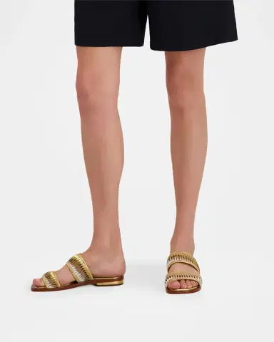 Bernardo Andorra Leather Flat Slide Sandals | Thumbnail 2 Bernardo Andorra Leather Flat Slide Sandals | Thumbnail 2
