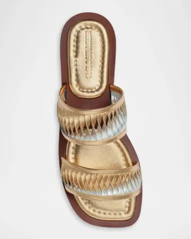 Bernardo Andorra Leather Flat Slide Sandals | Thumbnail 4 Bernardo Andorra Leather Flat Slide Sandals | Thumbnail 4