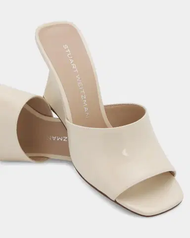 Stuart Weitzman 85mm Vinnie Patent Leather Wedge Mules | Thumbnail 3 Stuart Weitzman 85mm Vinnie Patent Leather Wedge Mules | Thumbnail 3