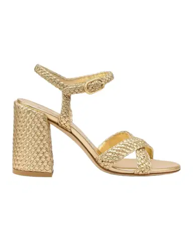 Stuart Weitzman 85mm Alyssa Woven Metallic Leather Ankle-Strap Sandals | Thumbnail 1 Stuart Weitzman 85mm Alyssa Woven Metallic Leather Ankle-Strap Sandals | Thumbnail 1