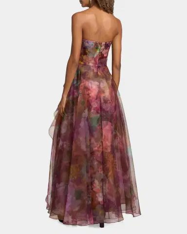 Theia Floria Strapless Organza Gown | Thumbnail 3 Theia Floria Strapless Organza Gown | Thumbnail 3