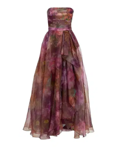 Theia Floria Strapless Organza Gown | Thumbnail 1 Theia Floria Strapless Organza Gown | Thumbnail 1
