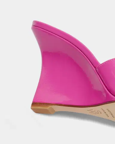 Stuart Weitzman 85mm Vinnie Patent Leather Wedge Mules | Thumbnail 4 Stuart Weitzman 85mm Vinnie Patent Leather Wedge Mules | Thumbnail 4