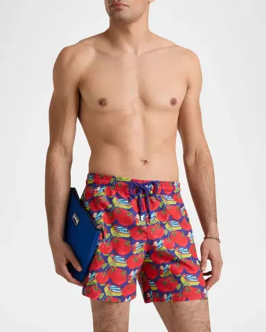 Vilebrequin Men's Sardine and Tomato Swim Trunks | Thumbnail 2 Vilebrequin Men's Sardine and Tomato Swim Trunks | Thumbnail 2