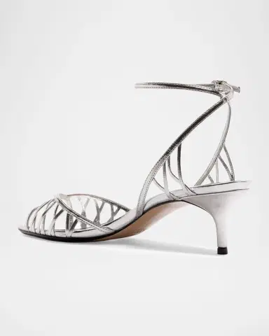Alexandre Birman 50mm Solene Metallic Leather Sandals | Thumbnail 4 Alexandre Birman 50mm Solene Metallic Leather Sandals | Thumbnail 4