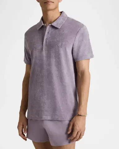 Vilebrequin Men's Organic Terry Polo Shirt | Thumbnail 3 Vilebrequin Men's Organic Terry Polo Shirt | Thumbnail 3