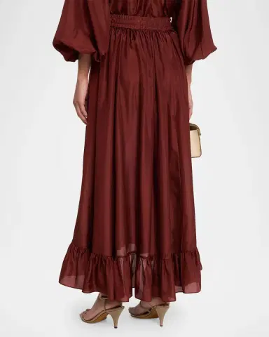 Zimmermann Aster Silk Maxi Skirt | Thumbnail 3 Zimmermann Aster Silk Maxi Skirt | Thumbnail 3