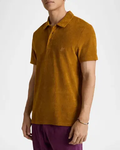 Vilebrequin Men's Organic Terry Polo Shirt | Thumbnail 3 Vilebrequin Men's Organic Terry Polo Shirt | Thumbnail 3