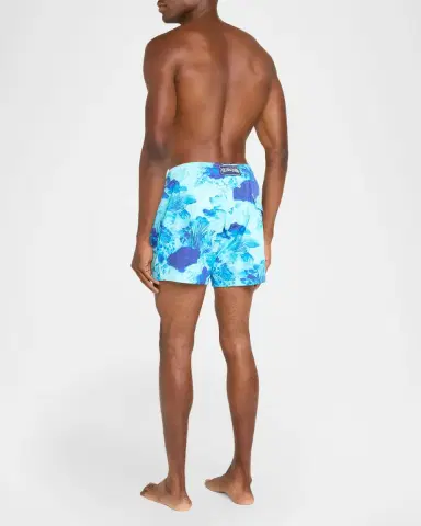 Vilebrequin Men's Coral Reef Stretch Swim Trunks | Thumbnail 3 Vilebrequin Men's Coral Reef Stretch Swim Trunks | Thumbnail 3