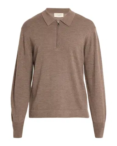 OFFICINE GÉNÉRALE Men 's Bene Merino Wool Quarter-Zip Polo Sweater | Thumbnail 1 OFFICINE GÉNÉRALE Men 's Bene Merino Wool Quarter-Zip Polo Sweater | Thumbnail 1