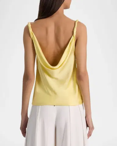 ALICE + OLIVIA Monique Twist Strap Cowl-Neck Blouse | Thumbnail 3 ALICE + OLIVIA Monique Twist Strap Cowl-Neck Blouse | Thumbnail 3