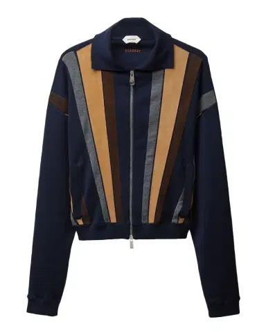 Versace Colorblocked Wool-Blend Zip-Up Blouson Jacket | Thumbnail 1 Versace Colorblocked Wool-Blend Zip-Up Blouson Jacket | Thumbnail 1