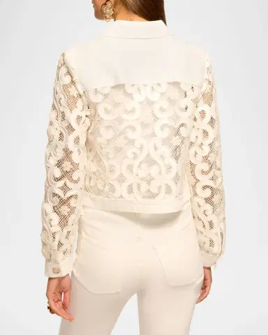Ramy Brook Sapphire Embroidered Jacket | Thumbnail 2 Ramy Brook Sapphire Embroidered Jacket | Thumbnail 2