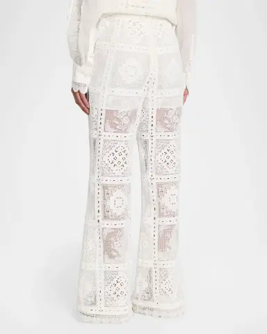 Zimmermann Aster Embroidered Pants | Thumbnail 3 Zimmermann Aster Embroidered Pants | Thumbnail 3