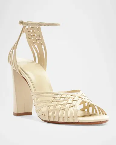 Alexandre Birman 90mm Lilian Woven Leather Sandals | Thumbnail 2 Alexandre Birman 90mm Lilian Woven Leather Sandals | Thumbnail 2