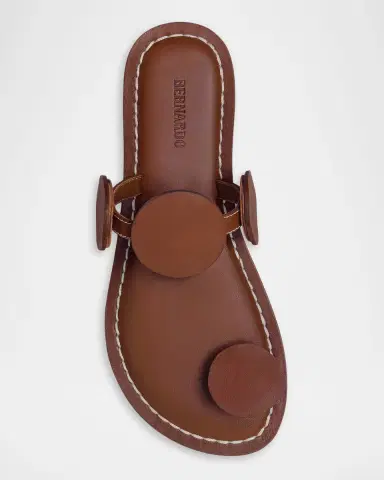 Bernardo New Moon Circle Leather Flat Sandals | Thumbnail 3 Bernardo New Moon Circle Leather Flat Sandals | Thumbnail 3