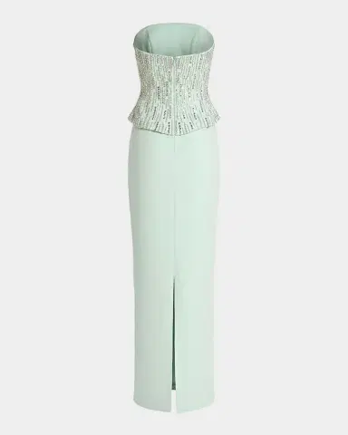 Mac Duggal Embellished Corset Strapless Column Gown | Thumbnail 5 Mac Duggal Embellished Corset Strapless Column Gown | Thumbnail 5