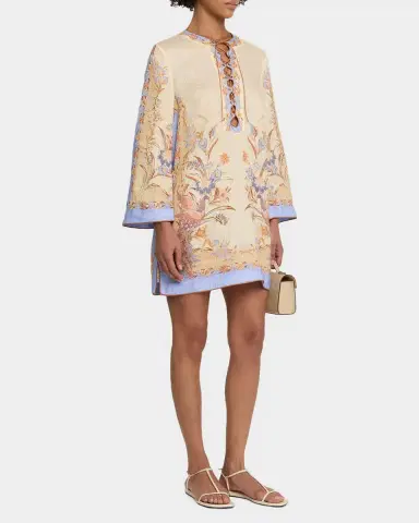 Zimmermann Indra Tunic Mini Dress | Thumbnail 4 Zimmermann Indra Tunic Mini Dress | Thumbnail 4