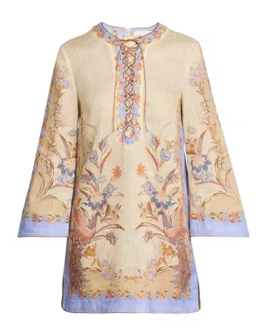 Zimmermann Indra Tunic Mini Dress | Thumbnail 1 Zimmermann Indra Tunic Mini Dress | Thumbnail 1
