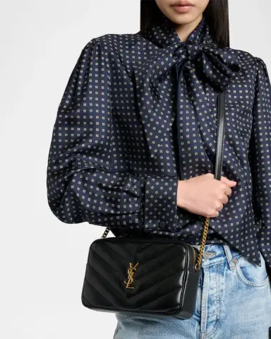 Saint Laurent LouLou YSL Chevron Quilted Crossbody Bag | Thumbnail 11 Saint Laurent LouLou YSL Chevron Quilted Crossbody Bag | Thumbnail 11