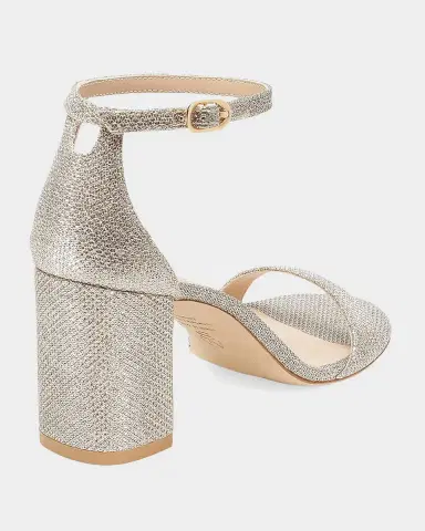 Stuart Weitzman 75mm Nudist Metallic Ankle-Strap Sandals | Thumbnail 2 Stuart Weitzman 75mm Nudist Metallic Ankle-Strap Sandals | Thumbnail 2