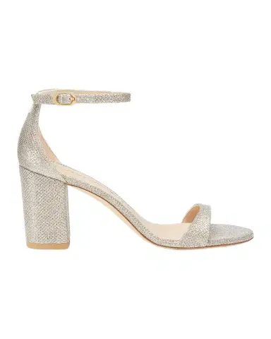 Stuart Weitzman 75mm Nudist Metallic Ankle-Strap Sandals | Thumbnail 1 Stuart Weitzman 75mm Nudist Metallic Ankle-Strap Sandals | Thumbnail 1