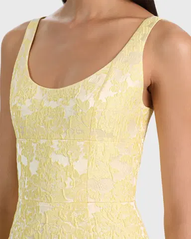 ALICE + OLIVIA Charlotte Floral Jacquard Mini Dress | Thumbnail 4 ALICE + OLIVIA Charlotte Floral Jacquard Mini Dress | Thumbnail 4