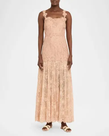 Kobi Halperin Ana Sleeveless Square-Neck Lace Maxi Dress | Thumbnail 2 Kobi Halperin Ana Sleeveless Square-Neck Lace Maxi Dress | Thumbnail 2