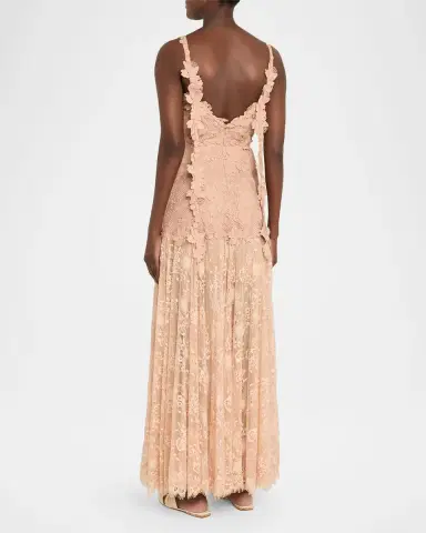 Kobi Halperin Ana Sleeveless Square-Neck Lace Maxi Dress | Thumbnail 3 Kobi Halperin Ana Sleeveless Square-Neck Lace Maxi Dress | Thumbnail 3
