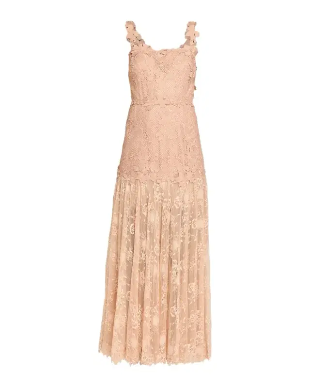 Ana Sleeveless Square-Neck Lace Maxi Dress Ana Sleeveless Square-Neck Lace Maxi Dress