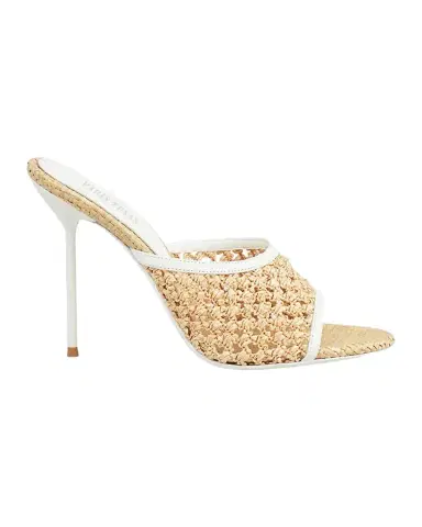 Paris Texas 105mm Lidia Woven Mule Sandals | Thumbnail 1 Paris Texas 105mm Lidia Woven Mule Sandals | Thumbnail 1