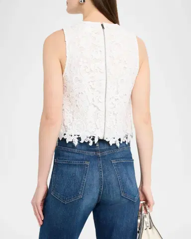 ALICE + OLIVIA Amal Lace Tank Top | Thumbnail 3 ALICE + OLIVIA Amal Lace Tank Top | Thumbnail 3