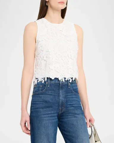 ALICE + OLIVIA Amal Lace Tank Top | Thumbnail 4 ALICE + OLIVIA Amal Lace Tank Top | Thumbnail 4