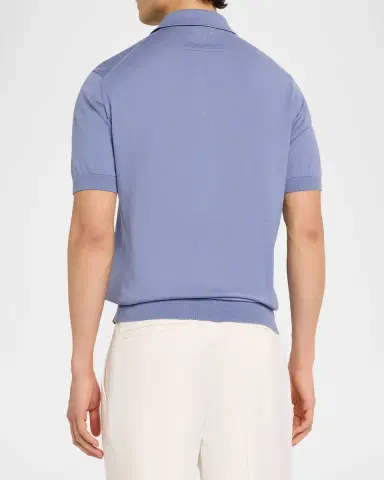 Zegna Men's Osai Cotton Polo Shirt | Thumbnail 3 Zegna Men's Osai Cotton Polo Shirt | Thumbnail 3