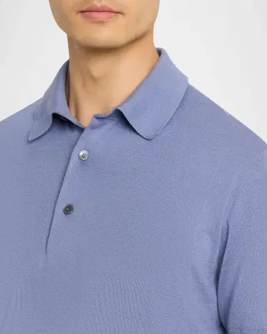 Zegna Men's Osai Cotton Polo Shirt | Thumbnail 5 Zegna Men's Osai Cotton Polo Shirt | Thumbnail 5