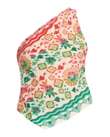 Saloni Madeline Printed One-Shoulder Top | Thumbnail 1 Saloni Madeline Printed One-Shoulder Top | Thumbnail 1