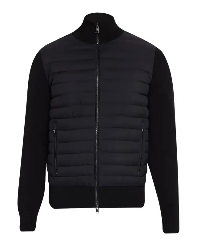 en 's Padded Crêpe Cotton Full-Zip Cardigan en 's Padded Crêpe Cotton Full-Zip Cardigan