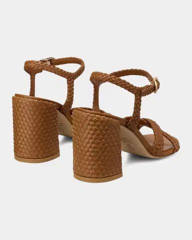 Stuart Weitzman 85mm Alyssa Woven Leather Ankle-Strap Sandals | Thumbnail 2 Stuart Weitzman 85mm Alyssa Woven Leather Ankle-Strap Sandals | Thumbnail 2